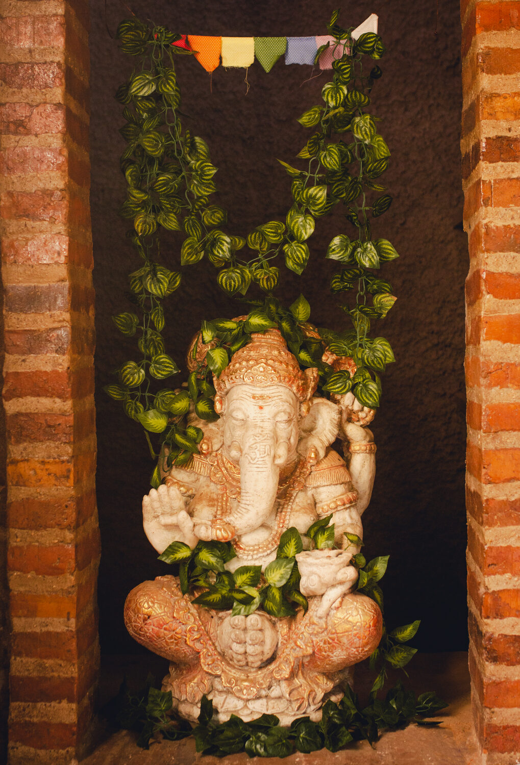 Imagem de Ganesha no altar