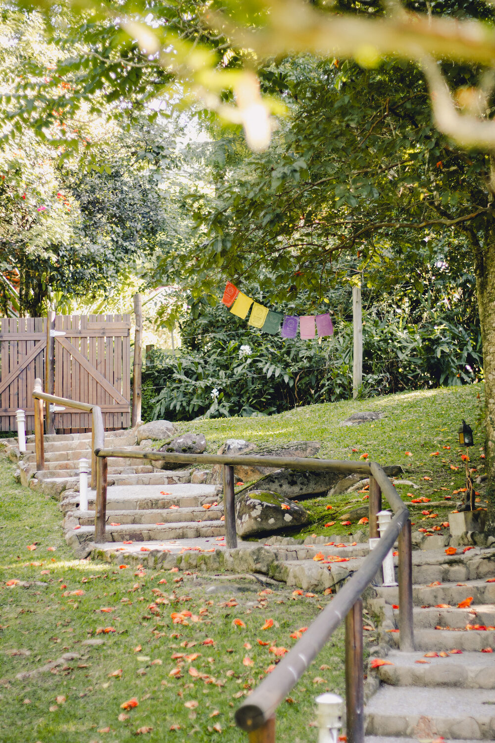 O jardim do centro